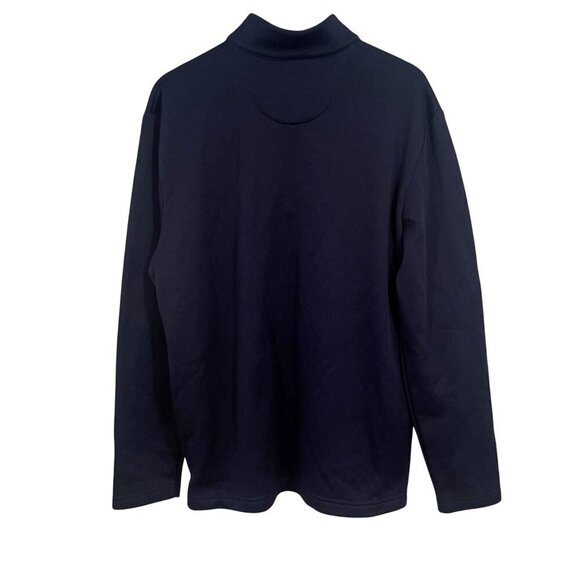 Callaway Ottoman Quarter Zip Pullover Athletic Golf Shirt Top Navy Blue XL - Picture 3 of 9